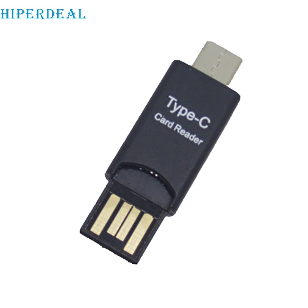 Ecosin2 USB 2.0 Type C Host OTG Adapter Micro SD Card Reade