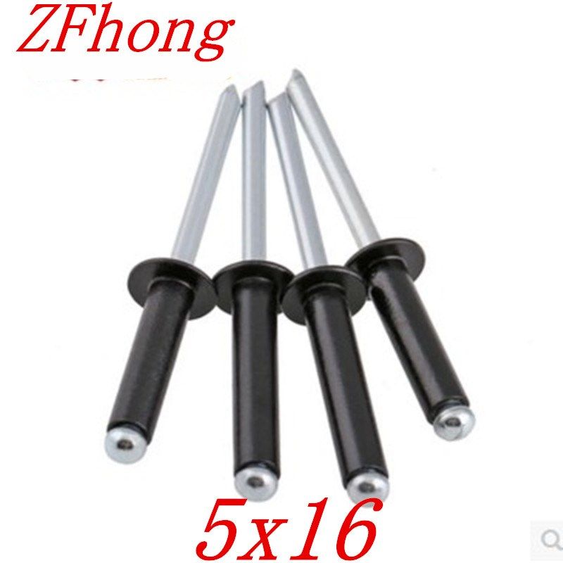 *20pcs 5*16 5mm black Aluminum Blind Pop Rivet Rivets Nut Bl