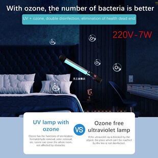 LED UV Disinfection Lamp Battery Portable UVC UVC Sterilizer