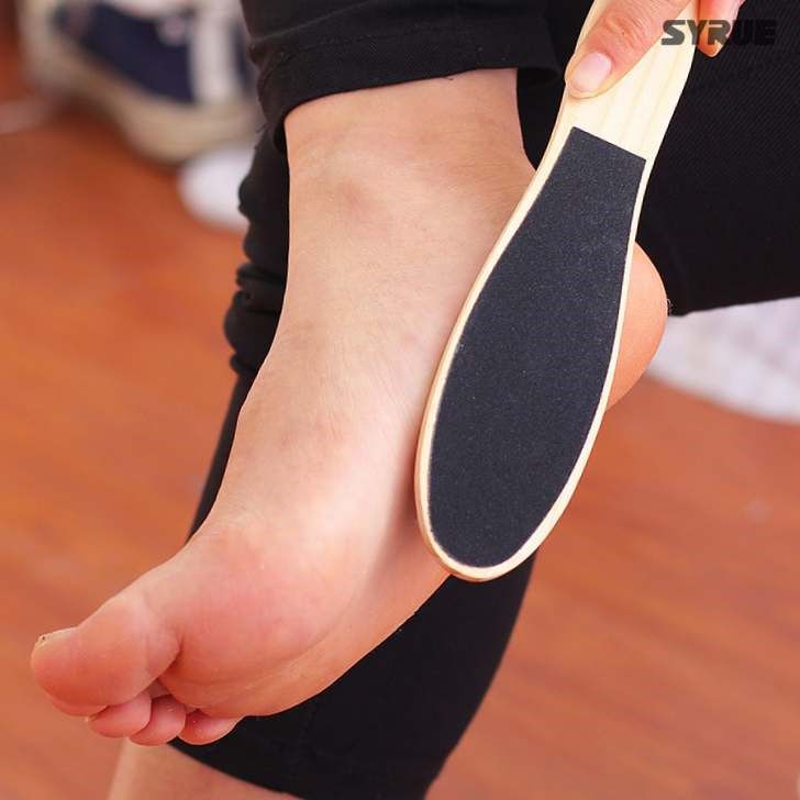 exfoliating tool pedicure oval black gravel grinding foot