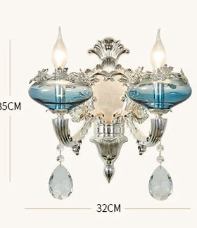 Luxury Silver Wall Light Villa Living Room Background Crysta