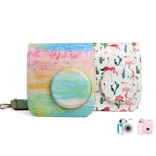 PU Leather Color Handbags Bag For Fujifilm Instax Polaroid