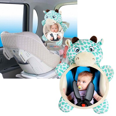 Baby Rear Facing Mirror Adjustable Cute Car Baby Mirror Safe