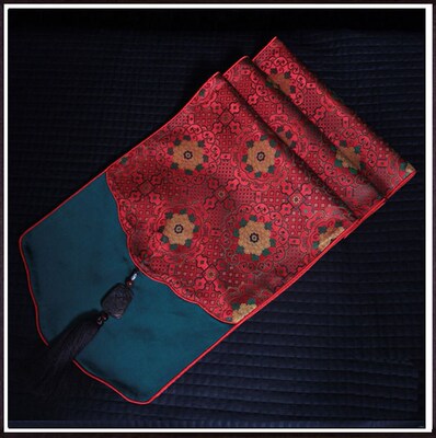 Table runner Chinese silk brocade tablecloth, Bed flag moder