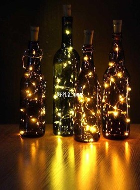 10Pcs/lot LED Bottle Cork String Light 1m 10leds Copper wire
