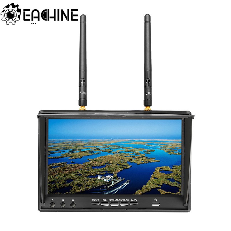 Eachine LCD5802D 5802 5.8G 40CH 7 Inch FPV Monitor with DVR
