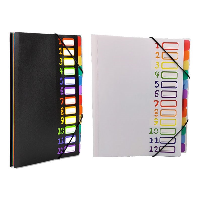 12 In Multi Page Classification Folder Holder Storage Bag A