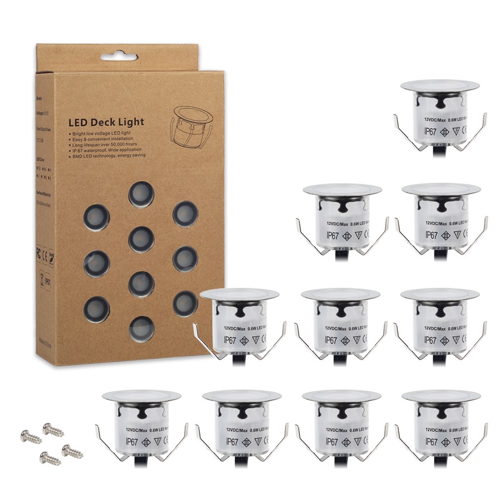 10PCs IP67 Waterproof LED nderground Lamp Outdoor Ground Gar