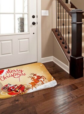 60*40cm Christmas Mat Outdoor Carpet Doormat Santa Ornaments