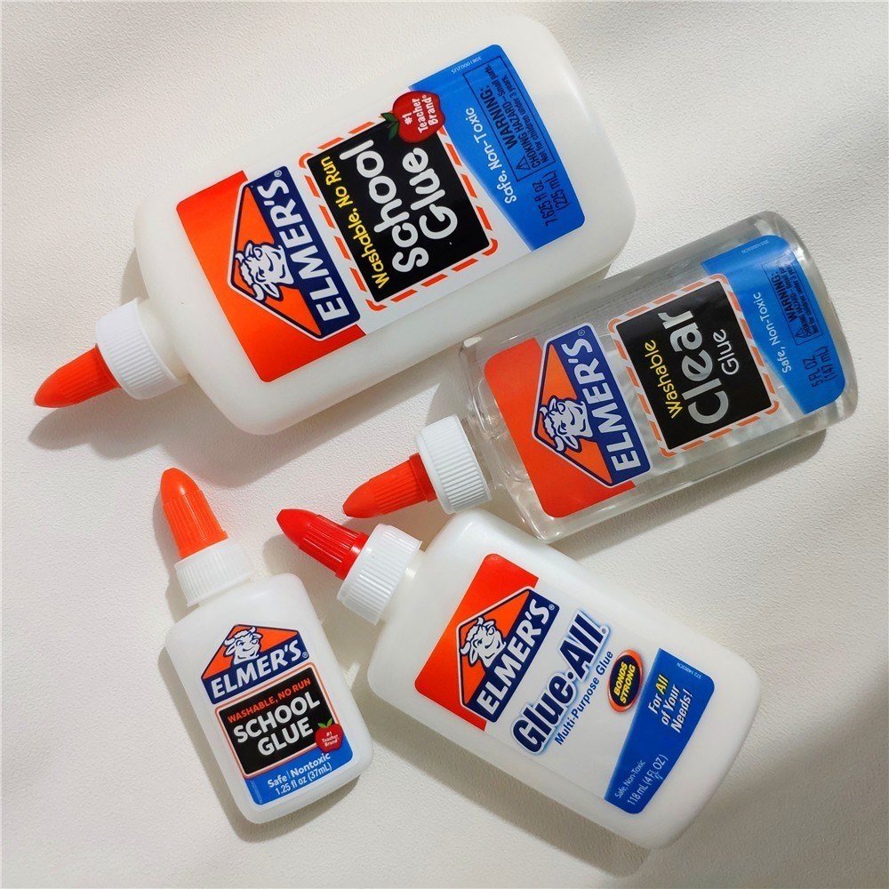 Elmers Elmer's Liquid School Glue White Washable Glue Clear