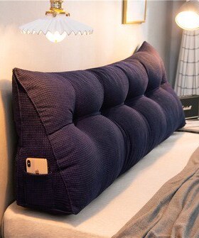 Pillow Back Support Cushions Cotton Linen Bedside  Reading