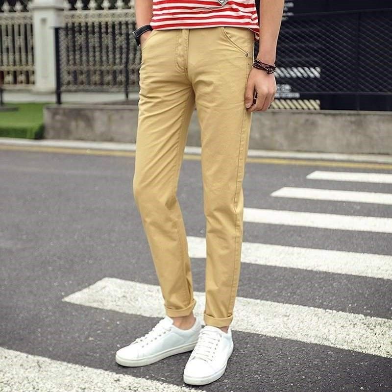 休闲款男裤Men's Chinos Large Size Pants Man Cotton Trousers