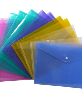 A4 Clear Document Bag Paper File Folder Stationery School O