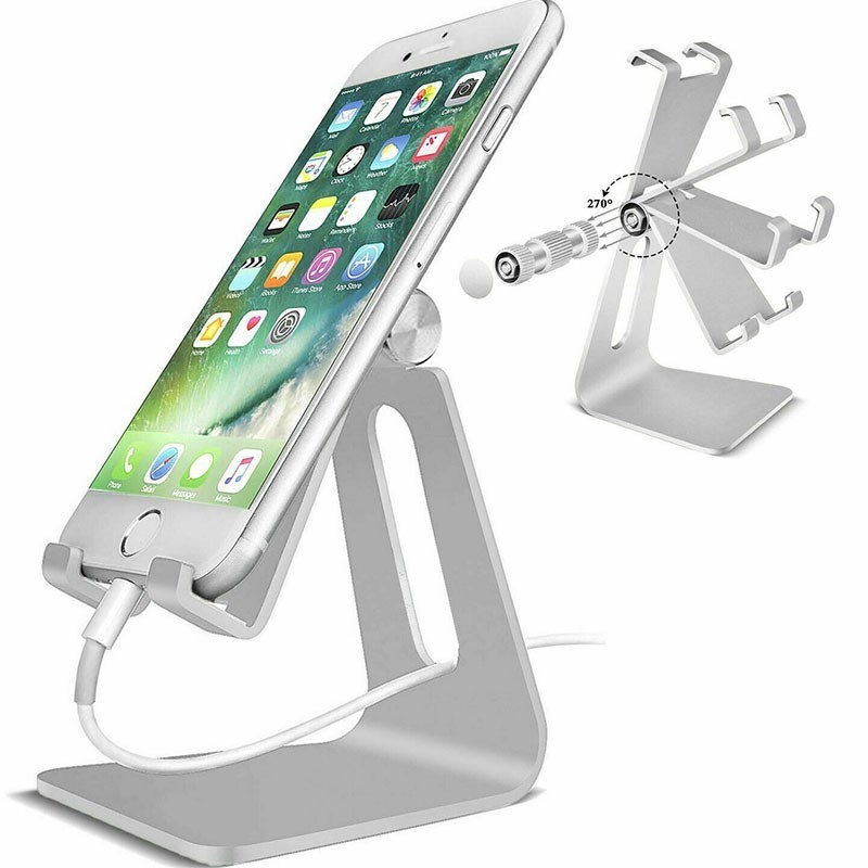 Adjustable Cell Phone Tablet Switch Stand Aluminum Desk Tabl