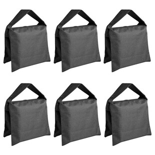 6 Pack Black Sand Bag Photography Studio Video Sta
