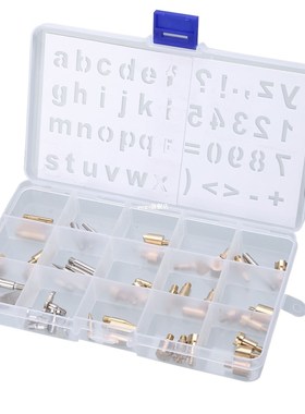 56pcs Soldering Iron Tip Carving Pyrography Wood Burning Sol