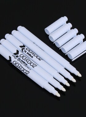 5pcs White Liquid Chalk Pen Black Board Marker Erasable Chal