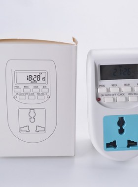 Digital Time Switch Timer With UK EU Socket Weekly Programma