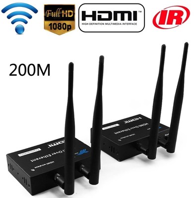 1TX To 1 2 3 RX 100M 200M Wireless HDMI Extender Transmitter