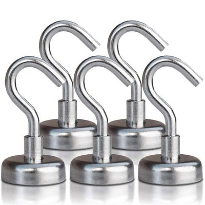 *5pcs Magnetic Hooks Powerful Hook Magnet Holder 10kg Suctio