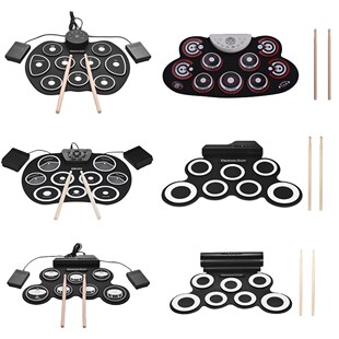 Drum-Set Electronic-Drum Digital Silicone Portable Compact R