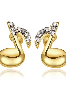 E945Wholesale Nickle Free Antiallergic Gold Plated Earrings