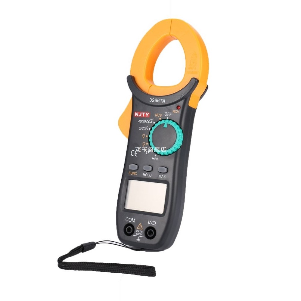 Digital Clamp Meter NJTY DC/AC Volt Amp Ohm Diode Mini Multi
