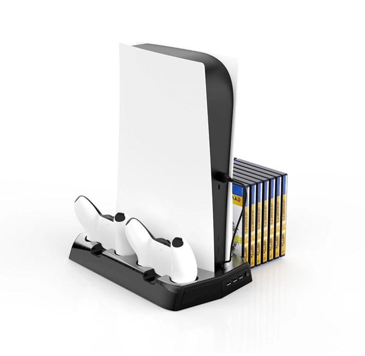 PS5 DE/UHD host multi function charging cooling fan base +