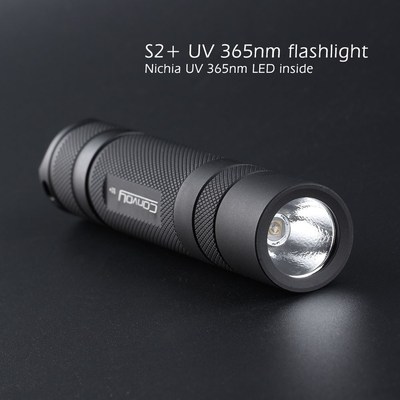 Convoy S2+ UV 365nm led flashlight ,with nichia LED in side