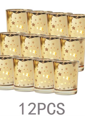 12pcs/set Candle Holder  Glass Tealight Candle Holder