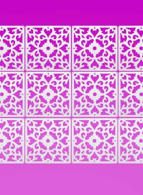 Wall Hanging Room Screen Divider 12Pcs/Lot PVC Curtain Panel