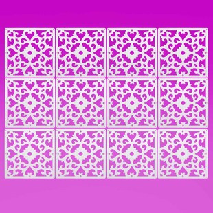 Wall Hanging Room Screen Divider 12Pcs/Lot PVC Curtain Panel