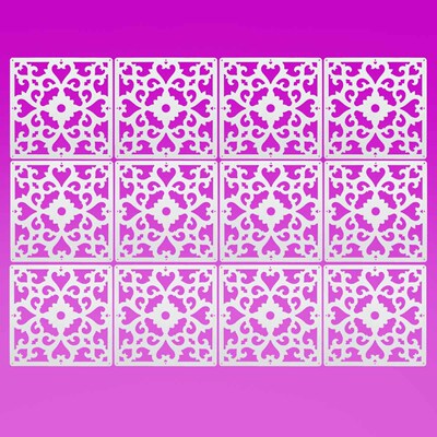 Wall Hanging Room Screen Divider 12Pcs/Lot PVC Curtain Panel