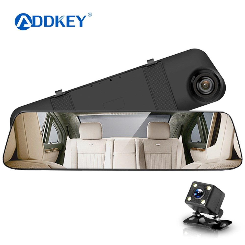 Dual Lens Car Camera dvr Auto DVR Rearview Mirror Dash Cam