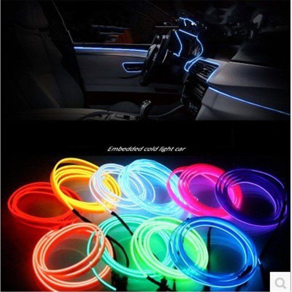 1/2/3M Car Interior Light Bmbient Lights El Neon Led Strip C