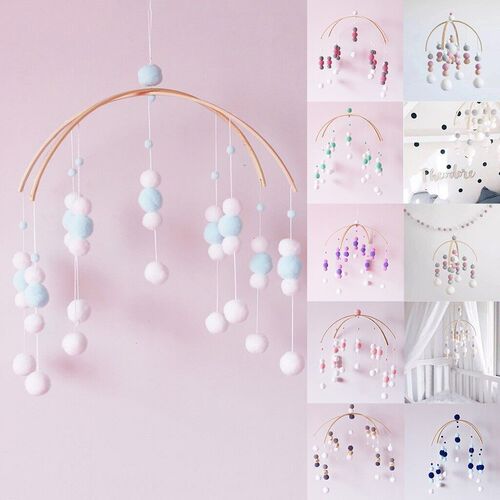 Modern home decor Wooden Ceiling Mobile Baby Crib Mobile fo
