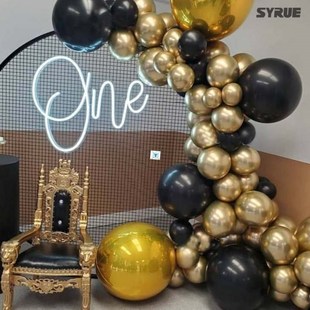 -Black balloons Flashing metallic balloons 5/10/18 inch-