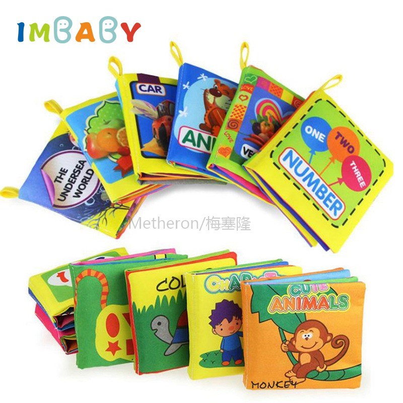 IMBABY Baby Cloth Quiet Books Learning Resources Cloth Book