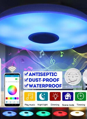 250W RGB LED Ceiling Lights APP bluetooth Speaker Music Ligh