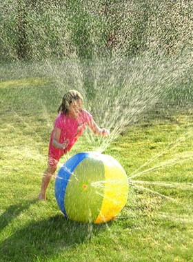 dog toys Beach Ball Inflatable Beach Sprinkler Water Spray B
