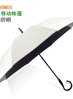 Vinyl umbrella long handle the sun umbrella is prevented bas
