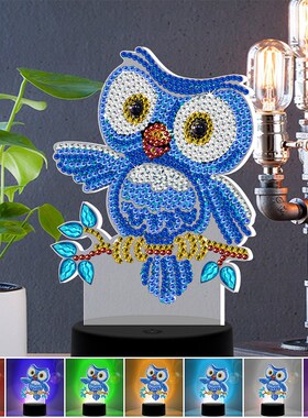 AZQSD New Design 7 Colors Available Table Lamp LED 5D Diamo