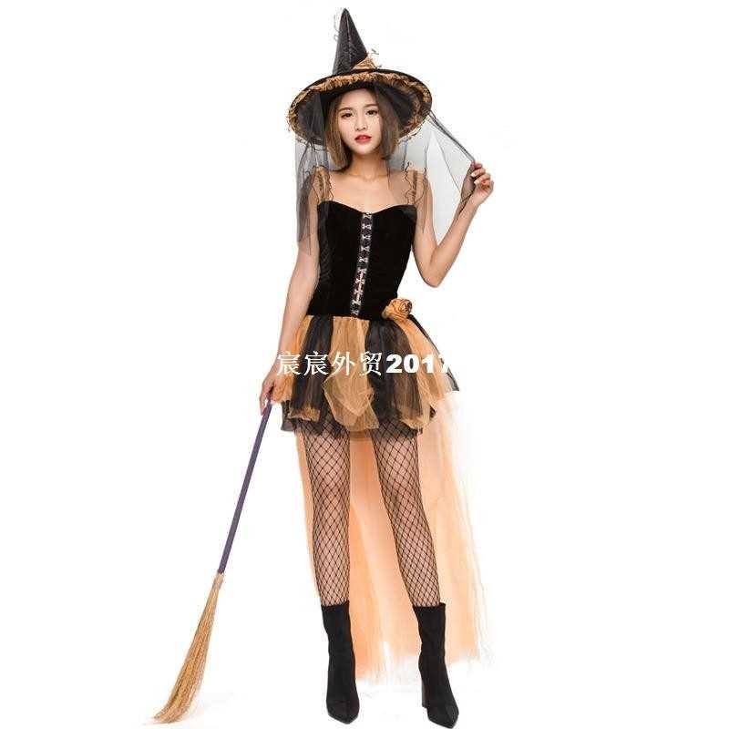 2017 new Adult Halloween Witch Costume Womens Maic Moment h