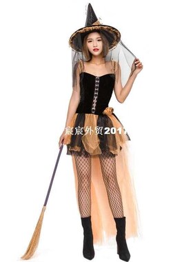 2017 new Adult Halloween Witch Costume Womens Maic Moment h