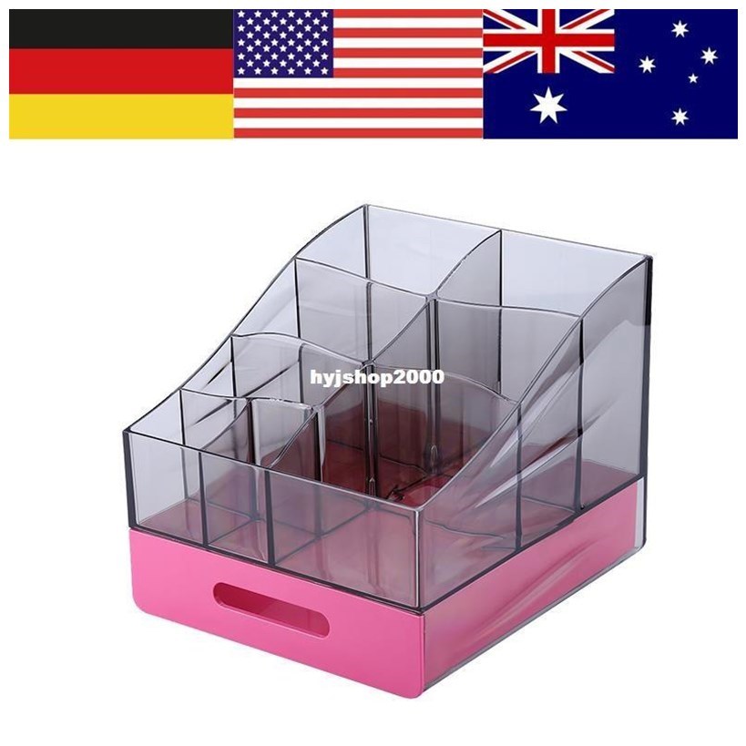 Transparent Plastic Makeup Organizer Storage Boxes Make Up O