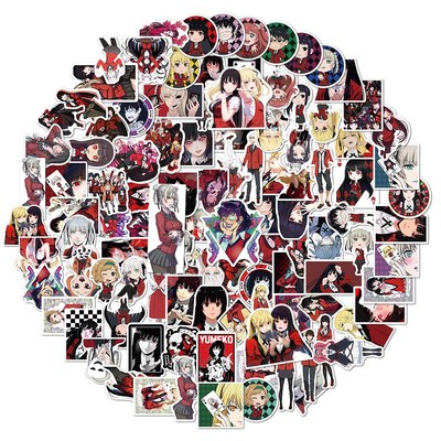 100pcs pack Japanese anime Kakegurui Stickers for DIY Scrap