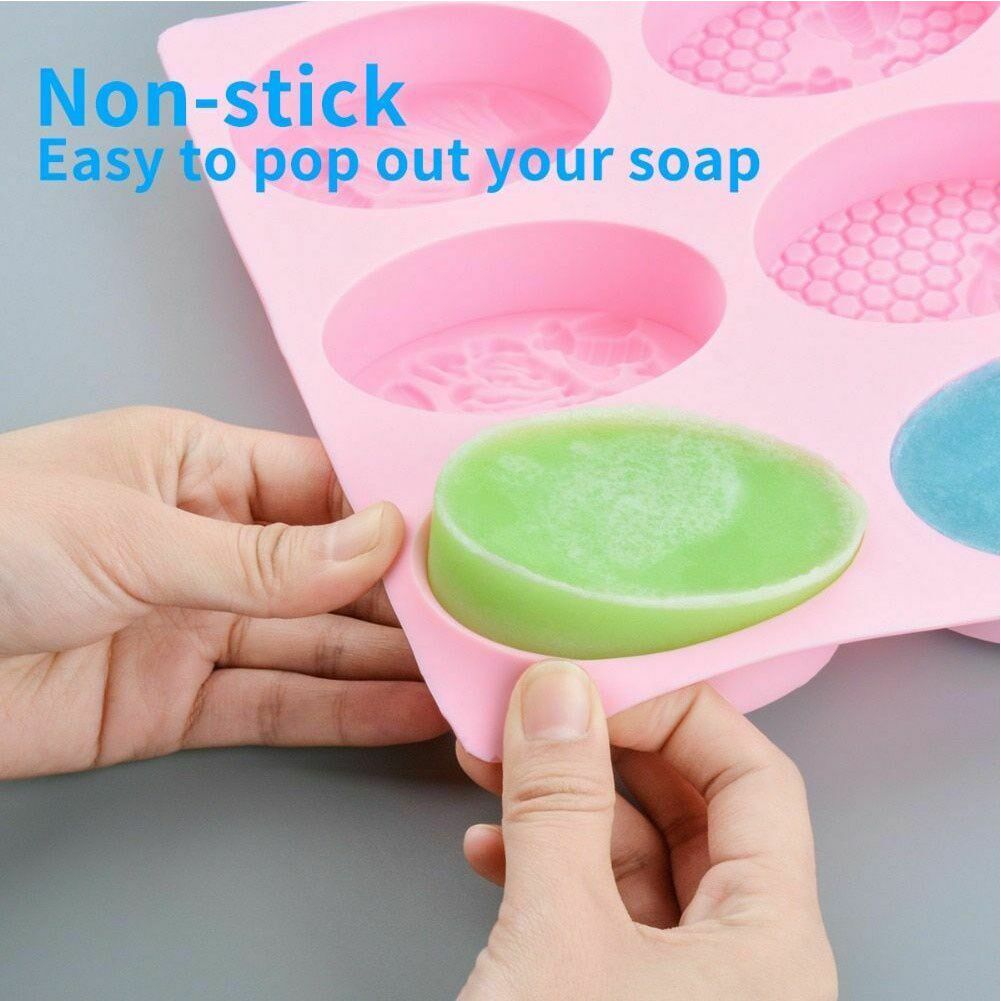 silicone diy handmade soap mold cake maker bee pattern 3d ho