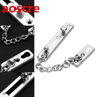 Stainless Steel Security Door Sliding Chain Lock Anti-Theft