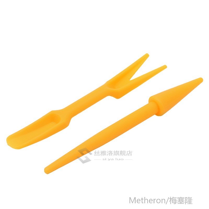 2Pcs/Set Garden Plastic Seeds Widger Seedlings Dibber Transp