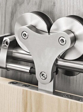 DIYHD 5FT-16FT Solid Head Twin Roller Sliding Barn Door Hard